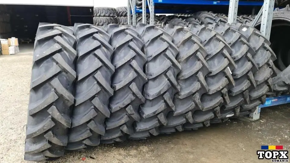 Anvelope noi 12.4-28 PETLAS 8PR cauciucuri tractor FIAT spate
