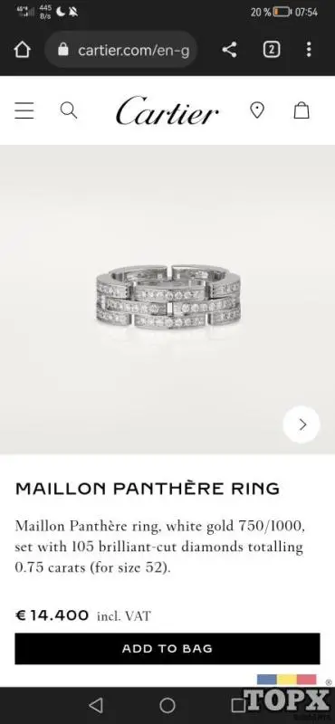 VERIGHETE CARTIER MAILLON PANTHERE AUR ALB, ROZ, GALBEN 18K CU DIAMANTE - 5