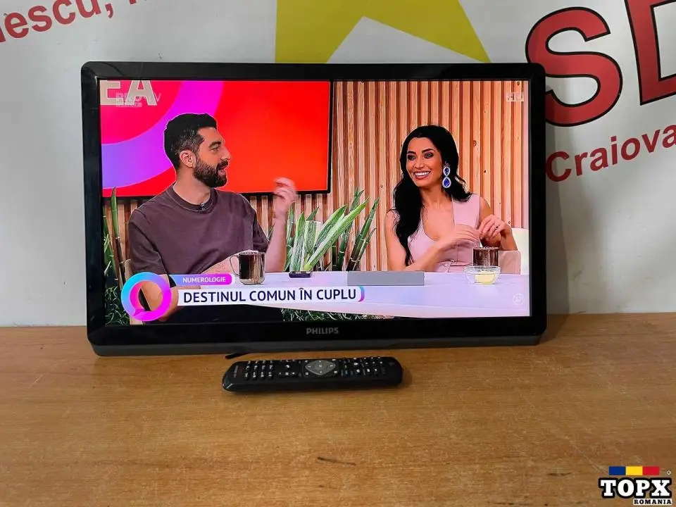 Televizor Led 100Hz Philips 22PFL3557H/56 cm Garantie 2ani