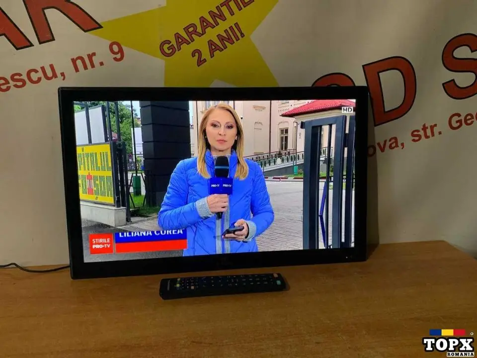 Televizor Led FullHD DVD 12V auto Amitech |61cm Garantie 2ani