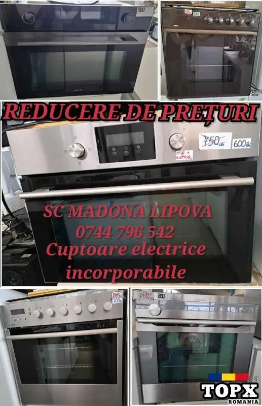 Cuptoare electrice incorporabilAragaze trifazice 380v/220 Madona/Lipov