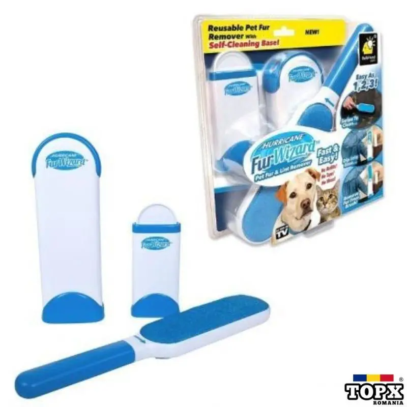 Set perii de scame si par de animale  Hurricane Fur Wizard pro cod74