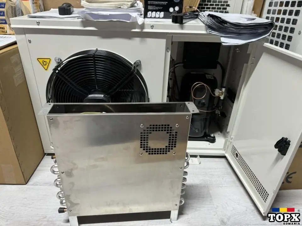 Vaporozator dublu flux suflanta vitrina rece frig masa inox nou