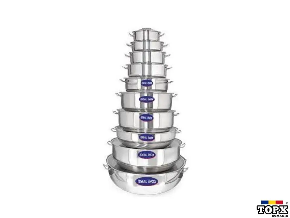 Oala inox Helvane 289 l, Ideal Inox, 110x35 cm