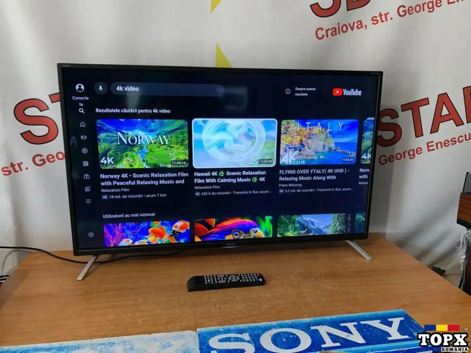 Televizor Smart Android 4KTriplu Tuner Sharp40BL5EA/102cm Garantie 2ani - 2