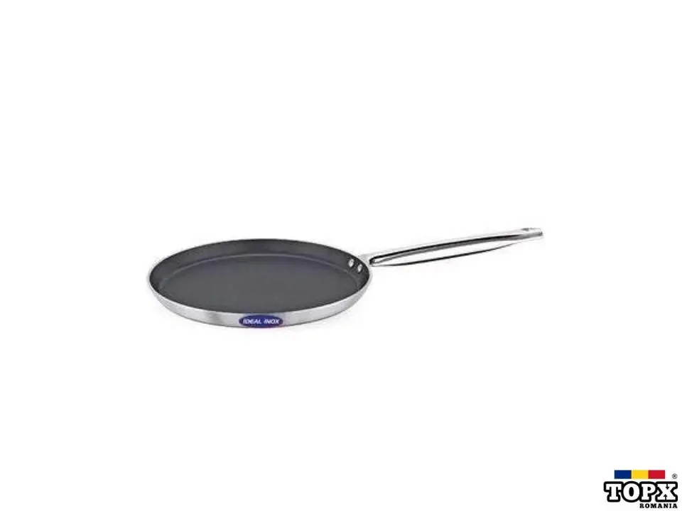Tigaie profesionala clatite, IDEAL INOX, diametrul 28 cm