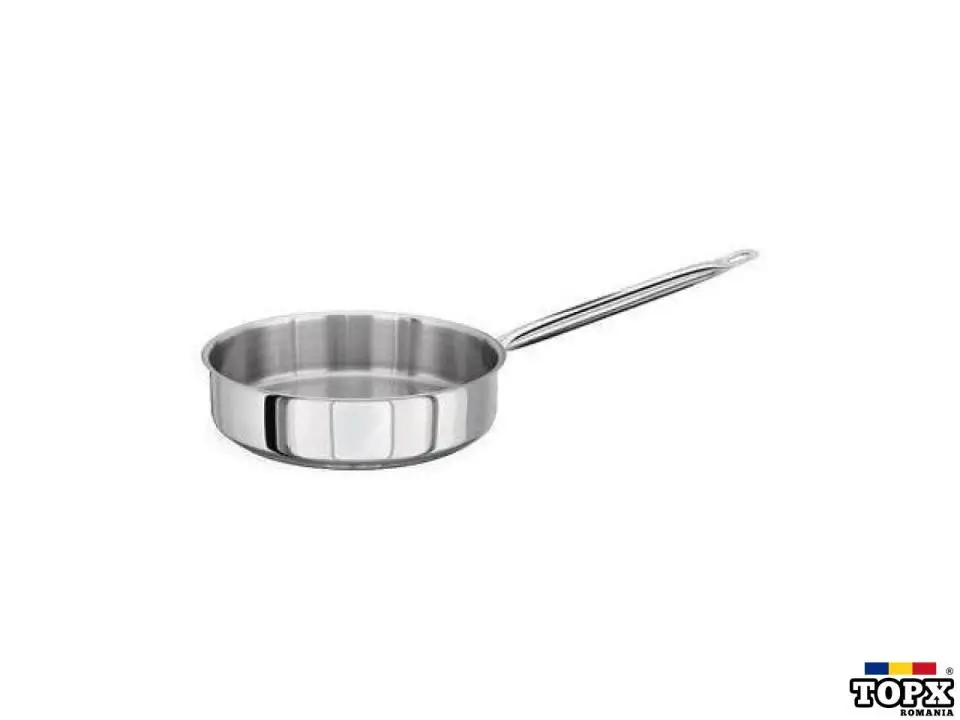 Tigaie profesionala derin, IDEAL INOX, dimensiuni cm 24 x5.5