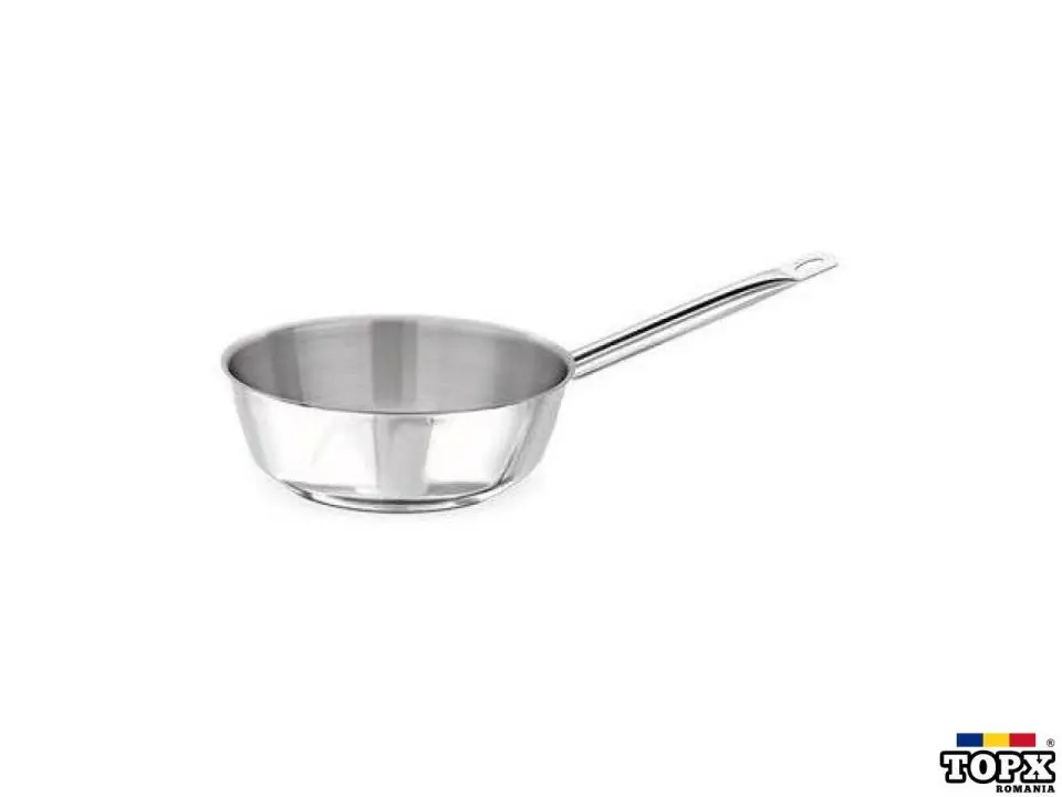 Tigaie profesionala Tek Sapli, IDEAL INOX, diametrul de 24.55 cm x 5.5 (H)