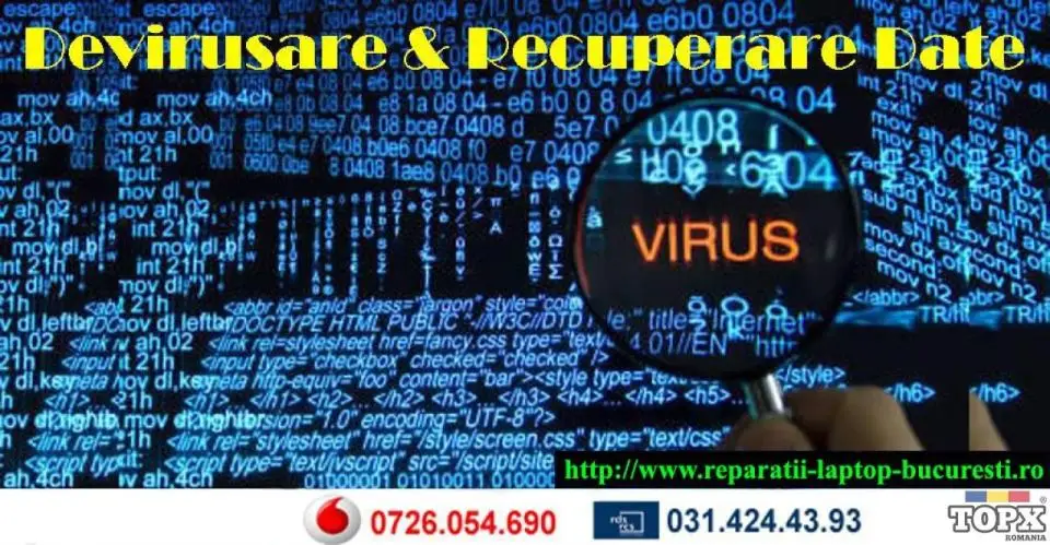 DEVIRUSARE LAPTOP BUCURESTI CURATARE DE PRAF LAPTOP INSTALARE WINDOWS