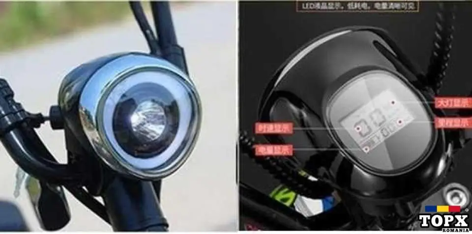 far scuter electric trotineta model cu chei alarma bicicleta scuter