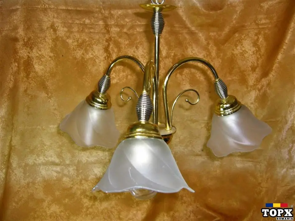 Lustra  Art Deco  Hollywood Regency  alama  crom  opalina  vintage