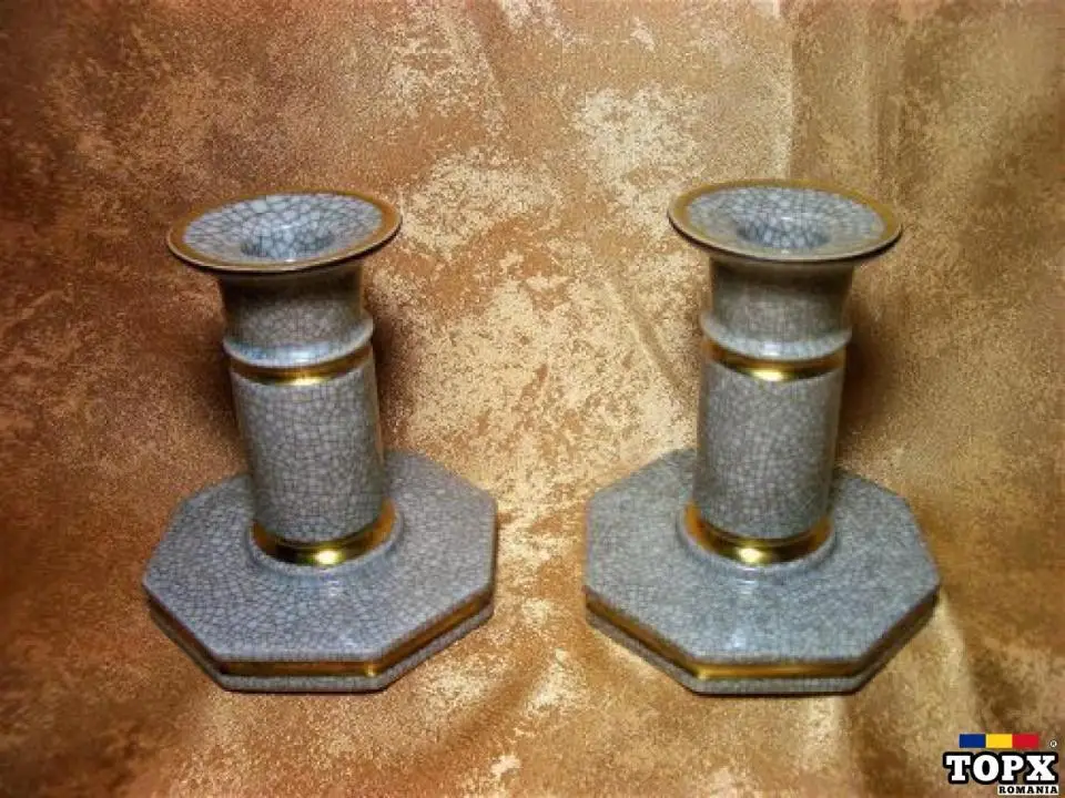 Sfesnice portelan Art Deco  Royal Copenhagen  colectie  cadou  vintage