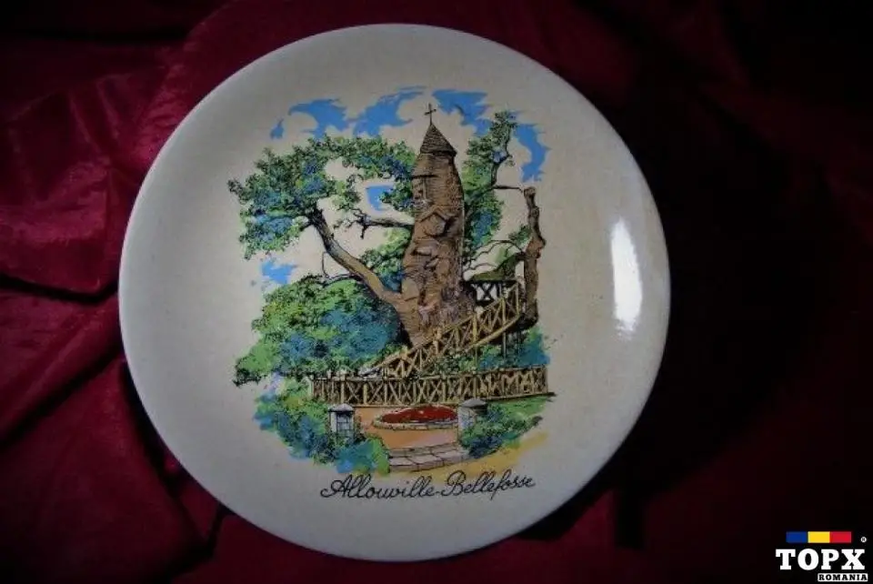 Farfurie Colectie  Pictata Manual  Cadou  Vintage