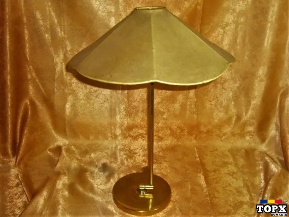 Veioza Art Deco Scandinav  Mid Century Modern  alama  bronz