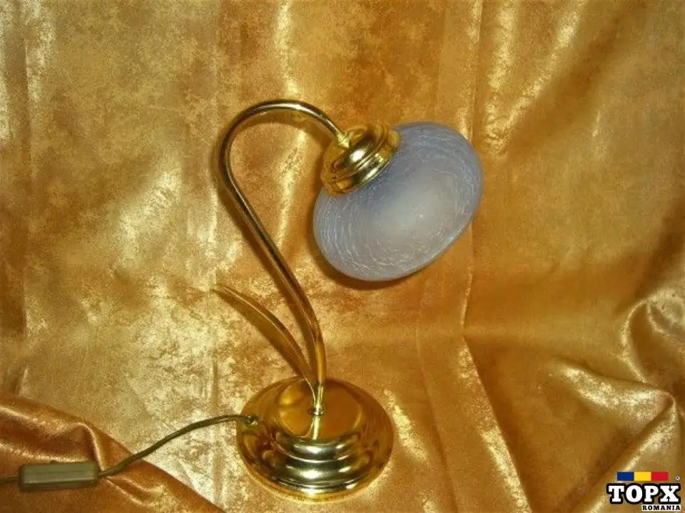 Veioza Art Deco Mid Century Modern Alama Dore Colectie  Cadou  Vintage