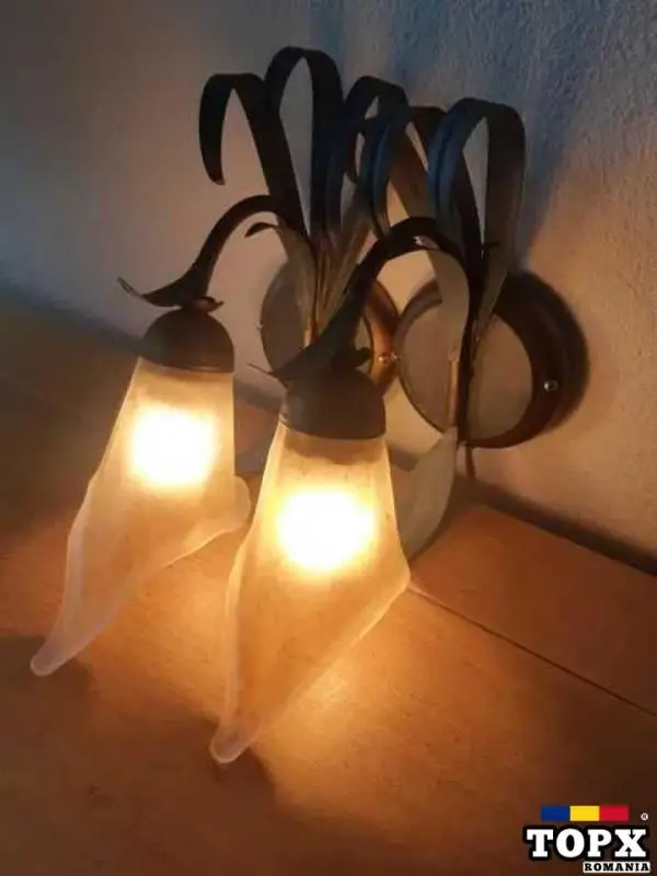 Aplice  MCM  Art Deco  sticla Murano  iluminat de lux  vintage