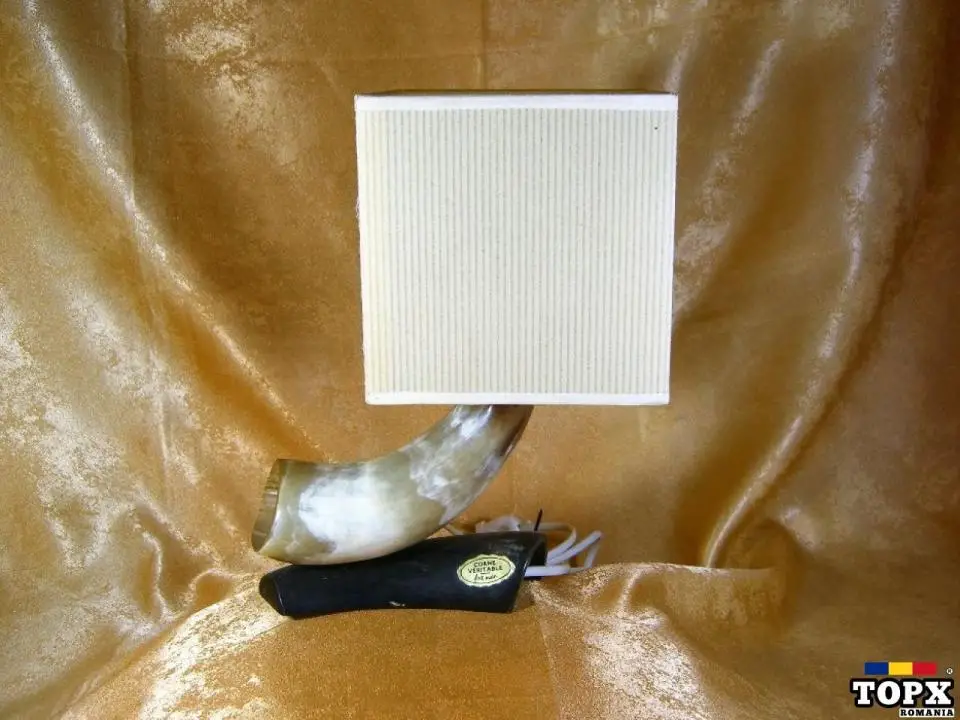 Veioza Art Deco Parisien  corn veritabil  colectie  vintage