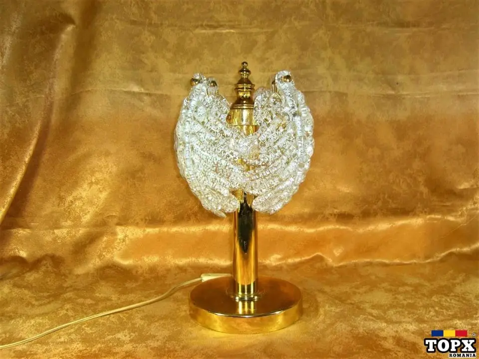 Veioza Art Deco Modern  Carl Fagerlund  alama  cristal Orrefors