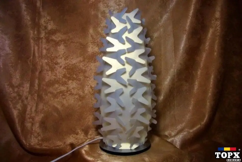 Veioza Art Deco modernist Cactus  colectie  cadou  vintage