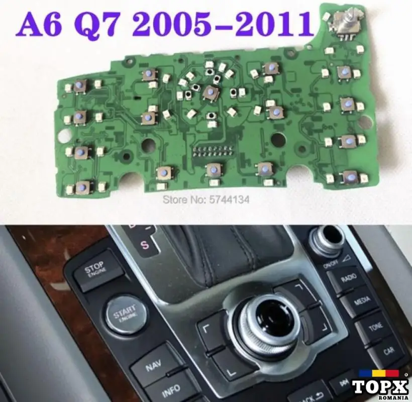 Placa consola MMI butoane Audi A6 C6 4F Audi Q7 4L noua