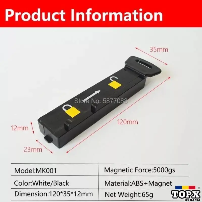 Cheie magnet detasator alarma raft