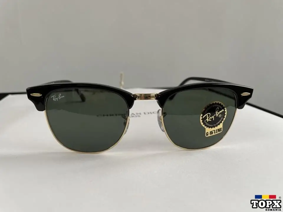 Ochelari de soare unisex Clubmaster Ray-Ban RB3016 W0365 - 4