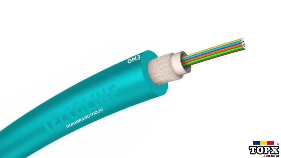 Cablu fibra optica Multi Mode OM3 4 fire 100M