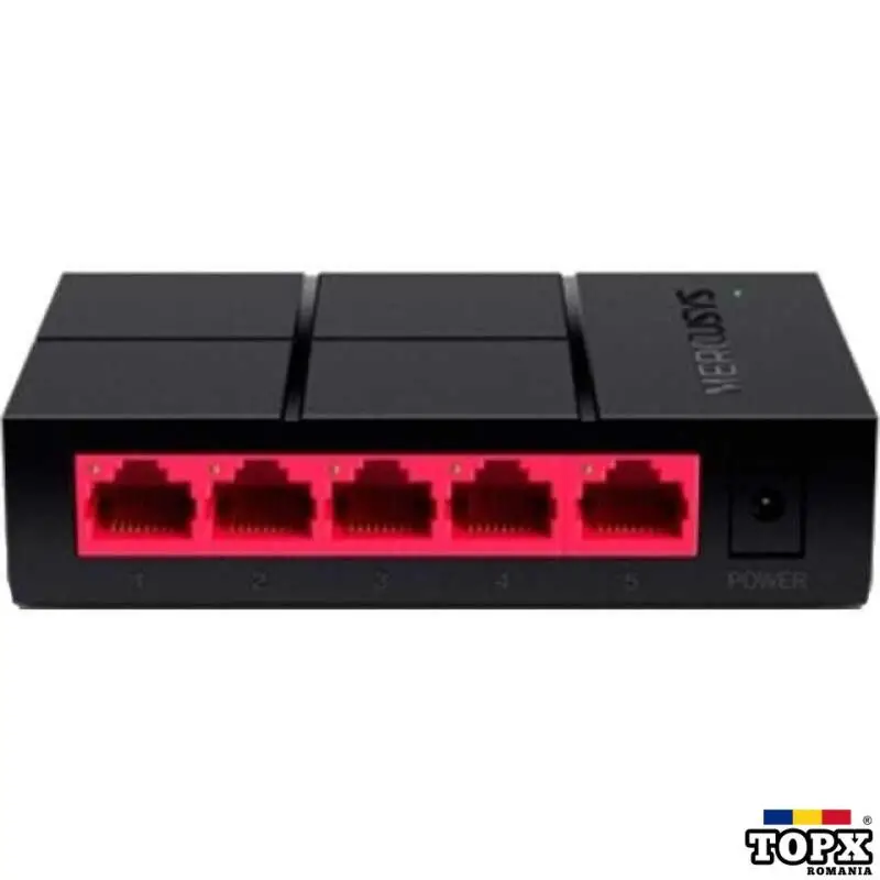 SWITCH MERCUSYS  Porturi Gigabit X5  Unmanaged  Carcasa Plastic MS105G