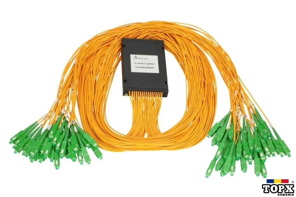 Spliter Optic 1x64 Cu Conectori SC/APC Tip ABS