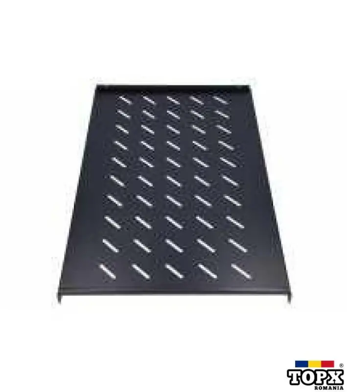 Tava Fixa Rack ( Raft ) 750mm 1U  19" Neagra