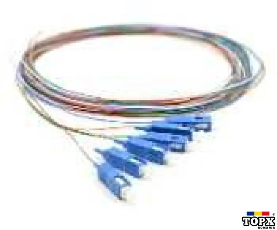 Set 12 pigtail-uri colorate SC/UPC 1.5 m