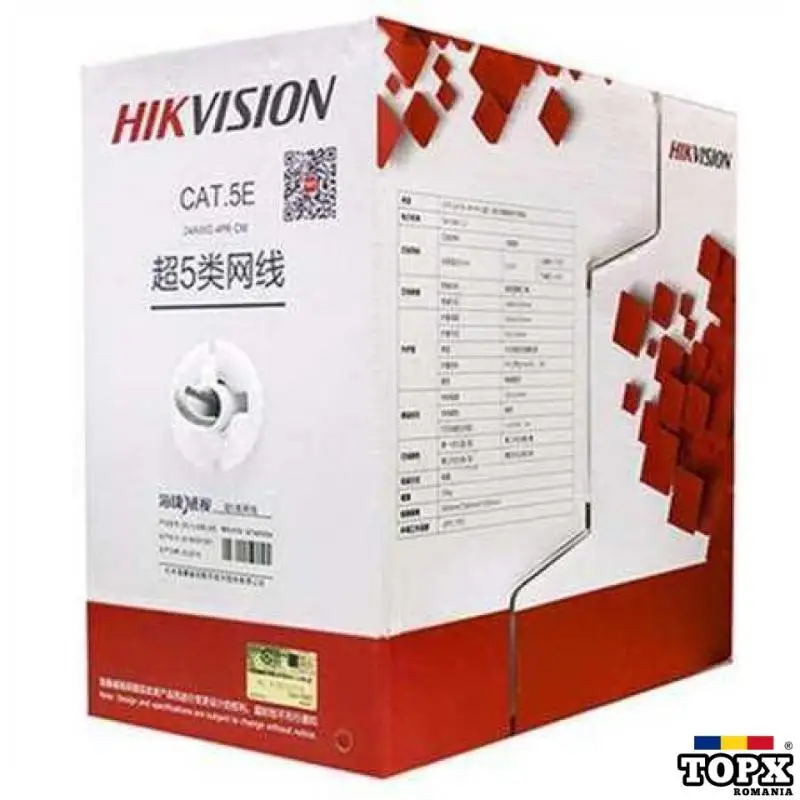 ROLA CABLU U/UTP HIKVISION  Cat5e  305 M  Cupru  Solid