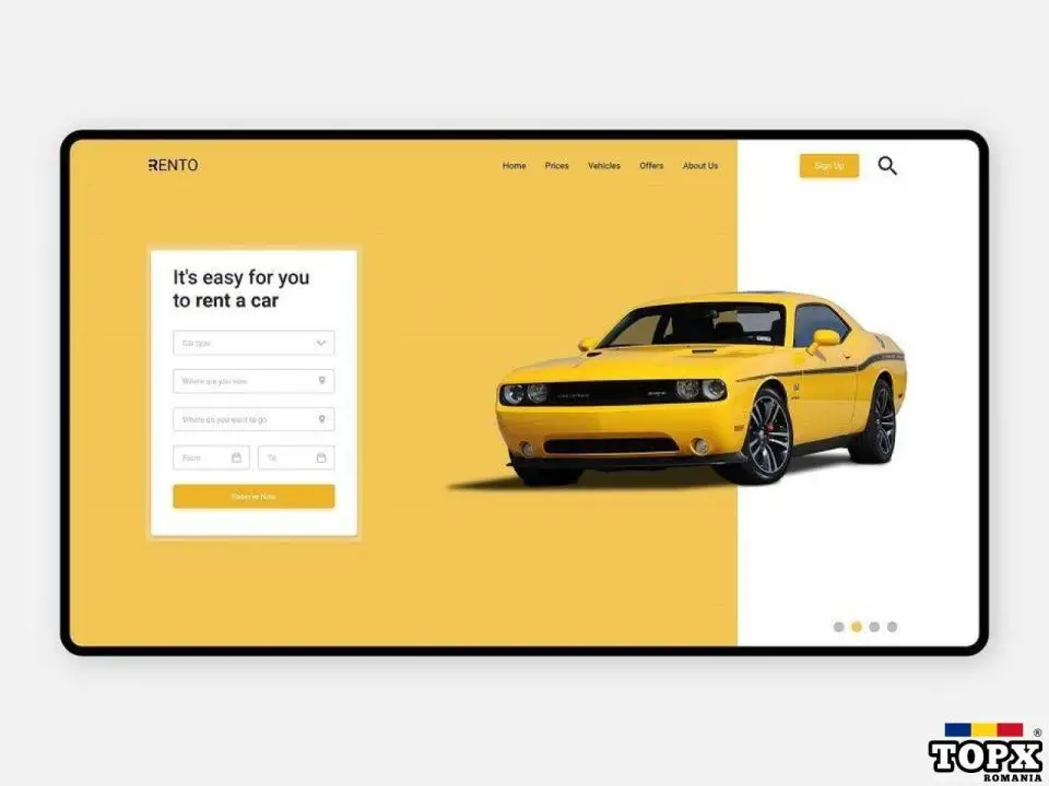 Platforma de rezervări și închirieri auto