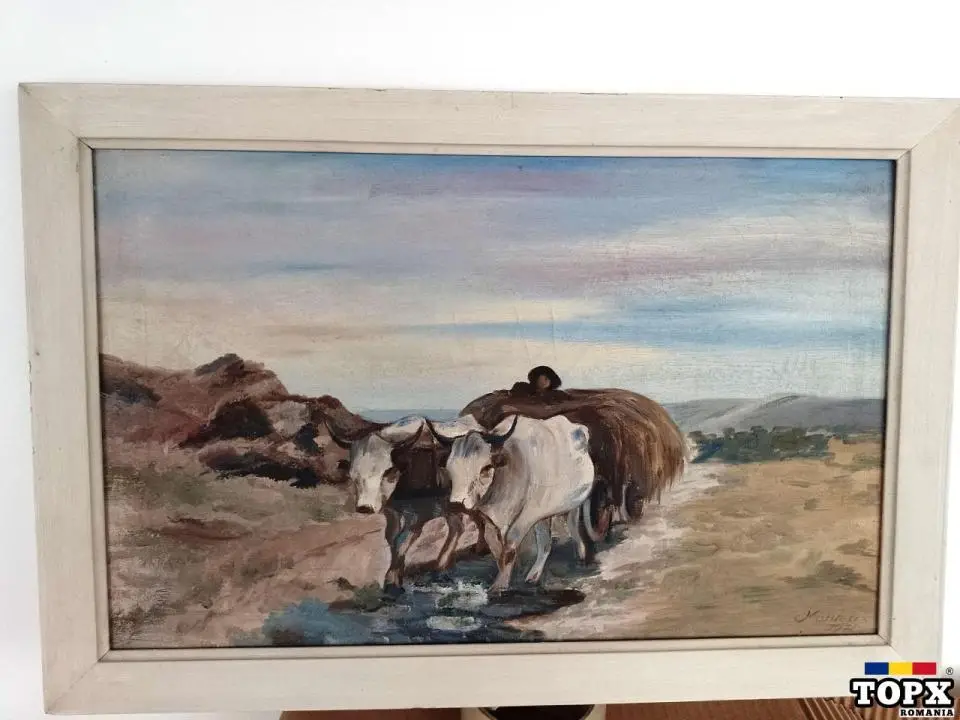 Copie "Car cu boi"  (Grigorescu)