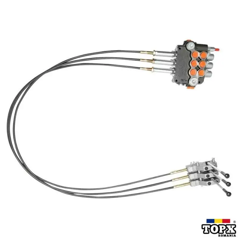 Distribuitor hidraulic cu 3 manete cablu 2.5m