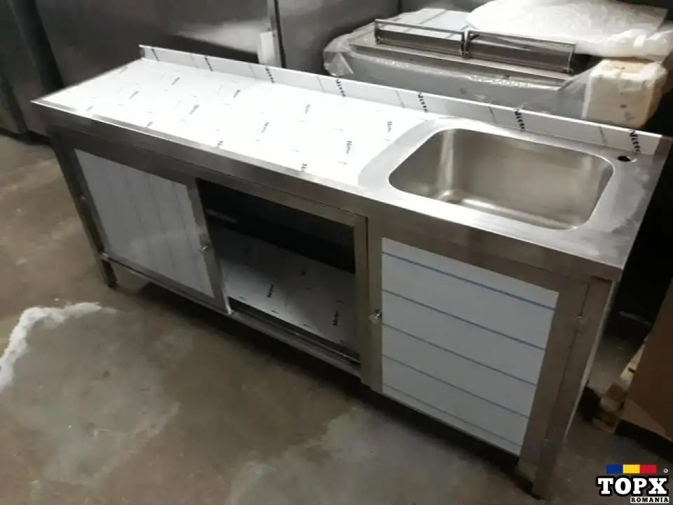 SPALATOR inox 1 cuva / SPALATOR inox 2-3-4-5 Cuve / SPALATOARE Stoc / HORECA BUCURESTI - 6