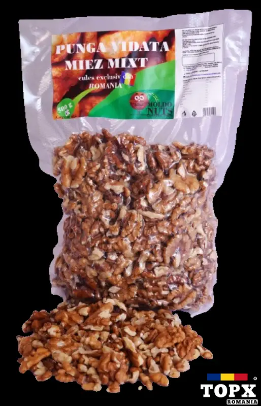 Pungă miez de nucă mixt vidat 500 grame