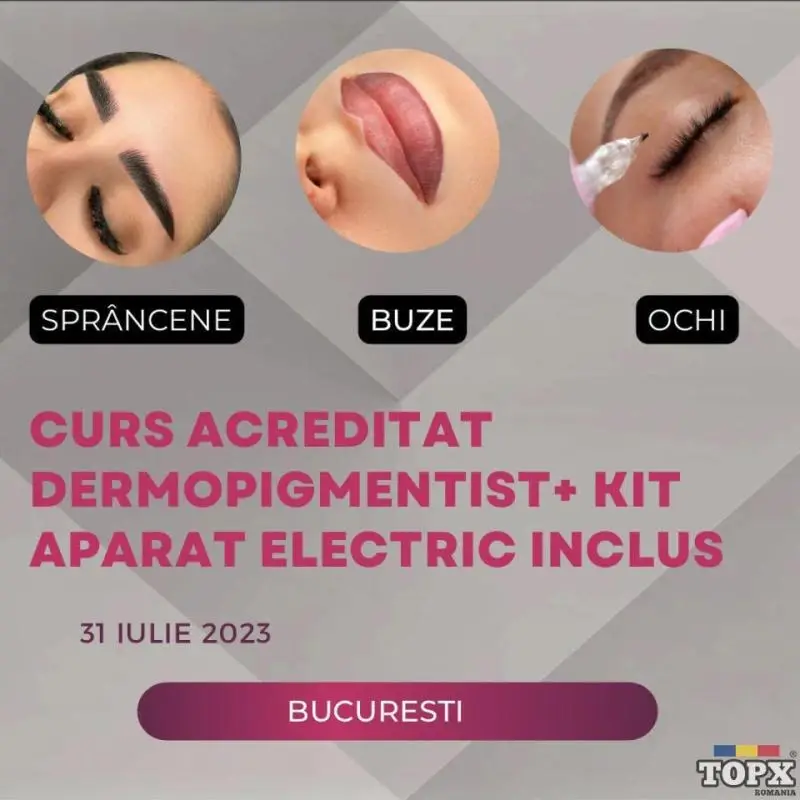 curs dermopigmentist + kit cu aparat electric specializat inclus