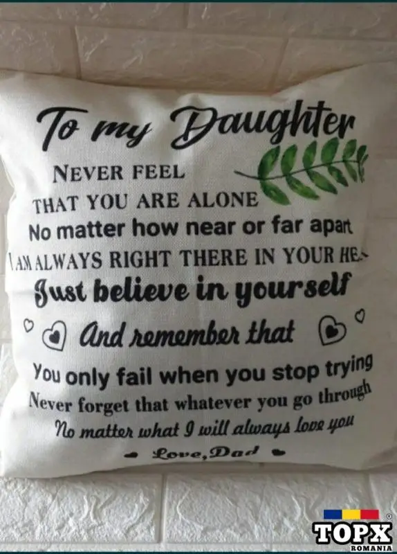 Față de pernă cu diferite mesaje