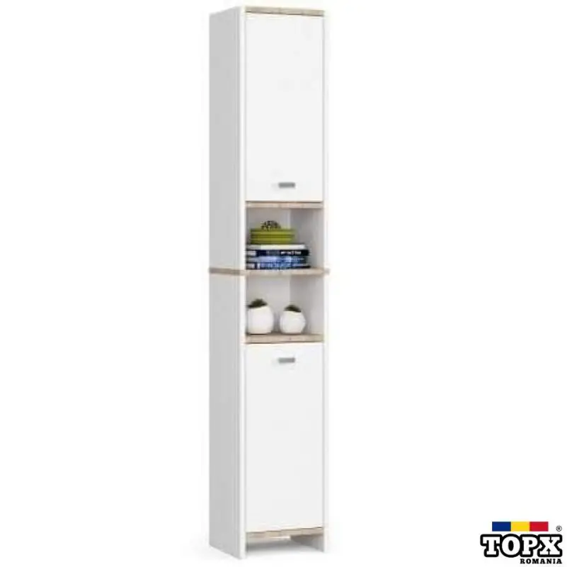 Raft înalt alb cu 2 uși