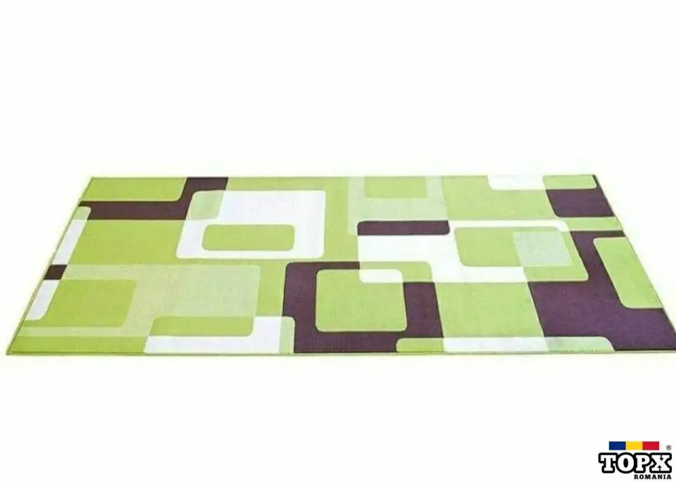 Covor verde modern 290200cm