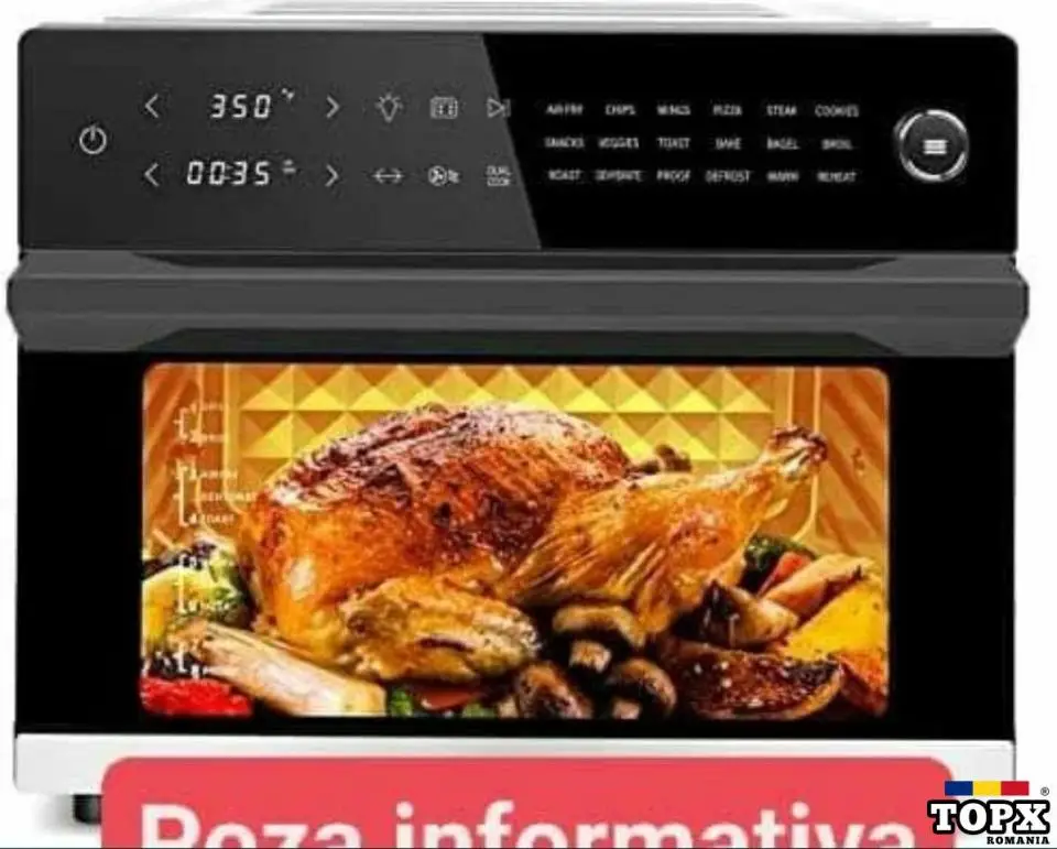 Cuptor Echefe Home 30l  4în1 Friteuză Rotisor Deshidrator