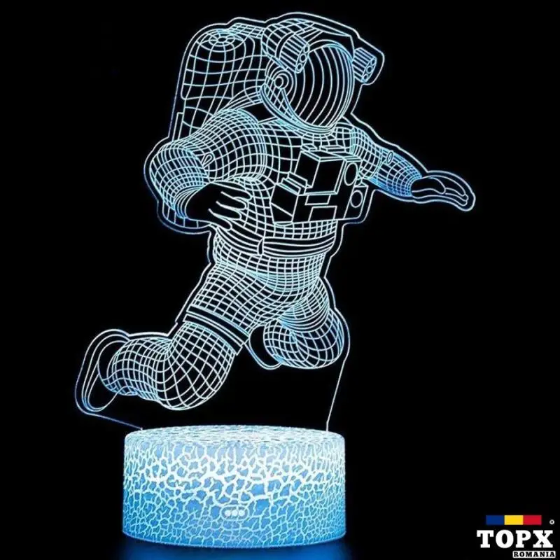 Lampa iluminata 3D  cu 2 imagini