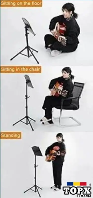 Stativ pliabil pentru partituri