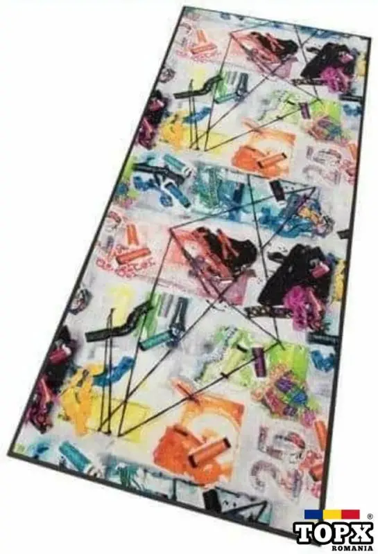 Covoraș multicolor antiderapant