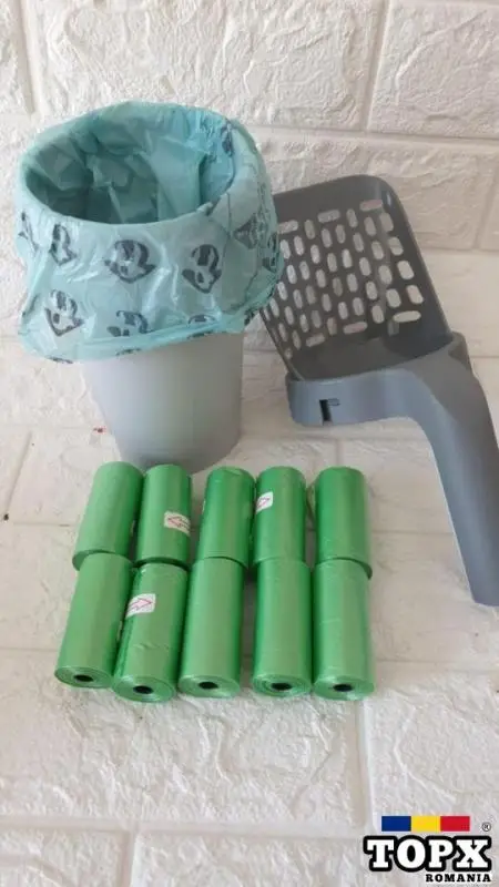 Lopătică pentru litieră+11 role pungi - 4