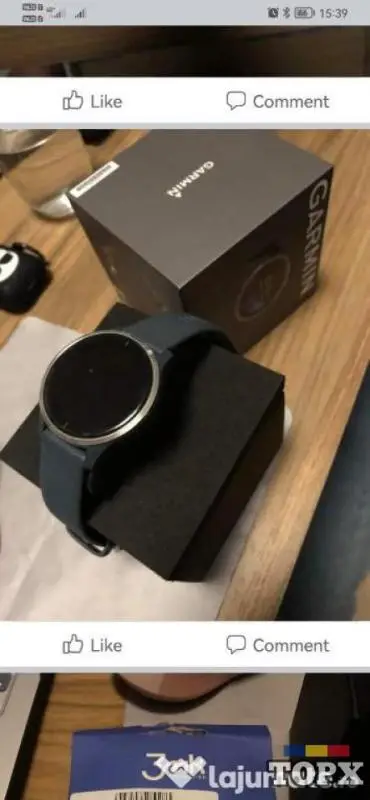 Ceas smartwatch Garmin Venu, Blue Granite/Silver