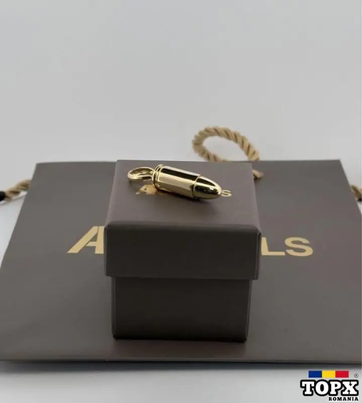 Pandantiv AUR 14 K glont BULLET model deosebit ARJEWELS (AR3970)