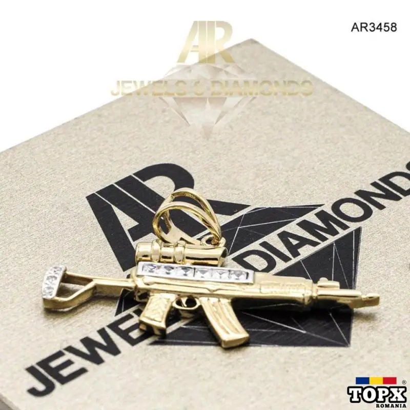 Pandantiv Aur 14 K model nou unisex ARJEWELS(AR3458)