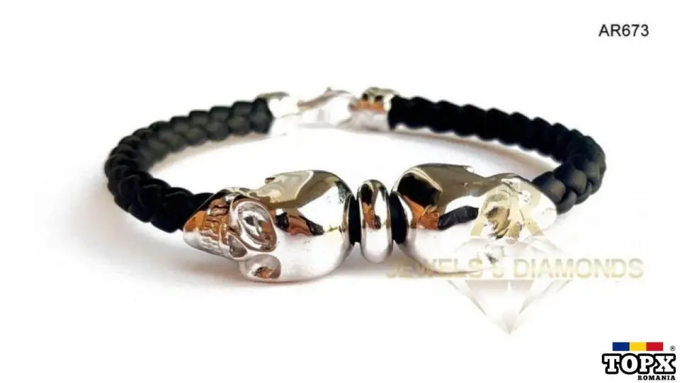 Vand bratara AUR 14 k 12.40 gr model nou deosebit ARJEWELS(AR673)